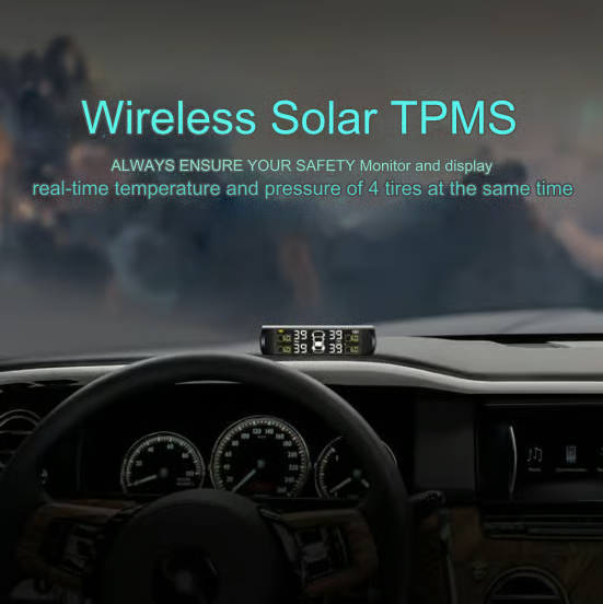 Solar Powered Car Tire Pressure Monitoring Toolđ