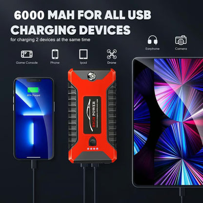 Pack de Batterie Démarreur 300A Peak 🔥
